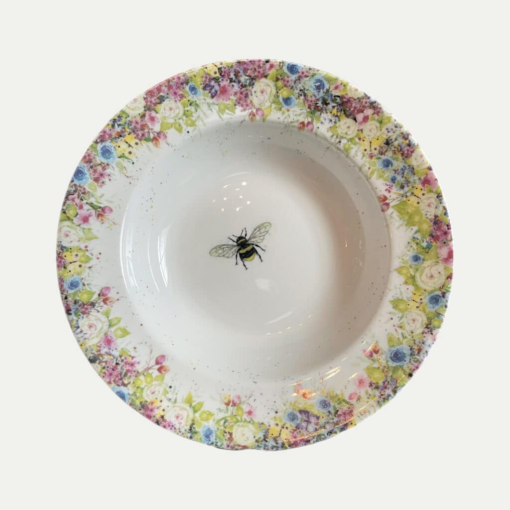 Wild Summer and Buzzing Bee - Soup Bowl