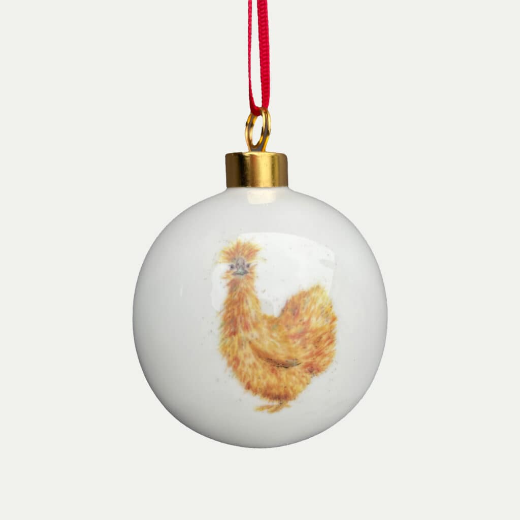 Silkie Hen Bauble
