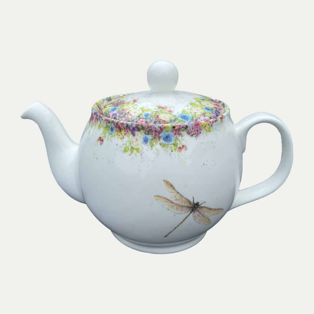 Wild Summer & Dragonfly - 6 Cup Teapot