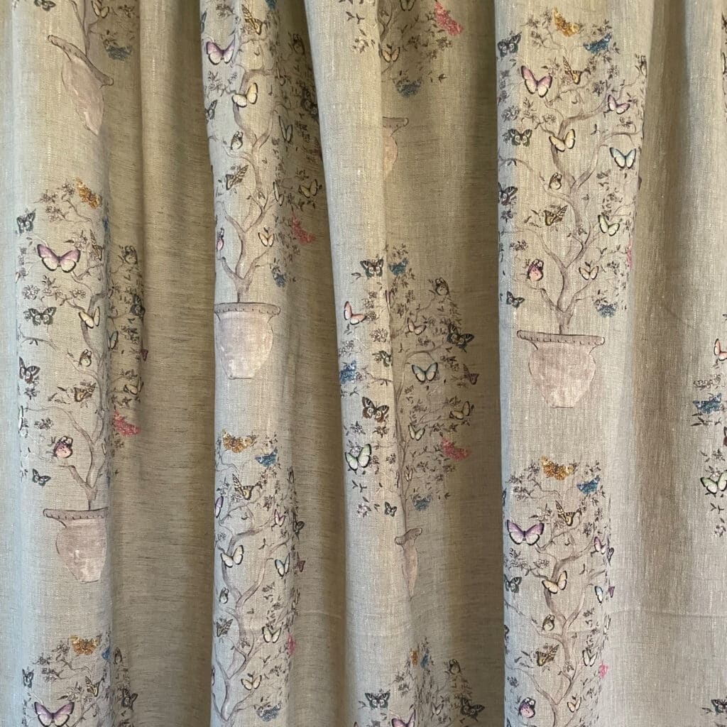 Butterfly Tree in Quiet Moments on Natural Linen