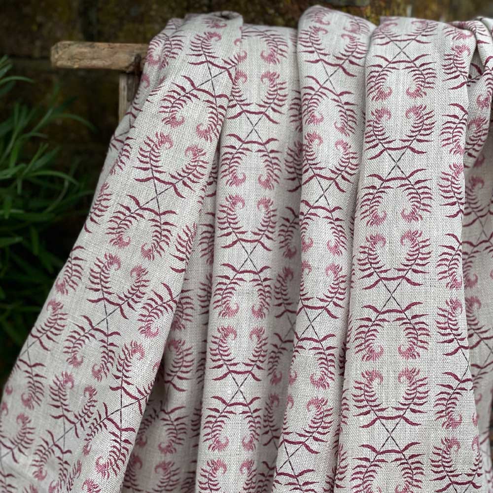 Woodland Whisper - Rasberry on Natural