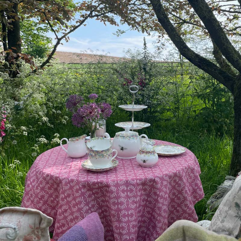 Wild Summer and Buzzing Bee - Afternoon Tea Service for Two