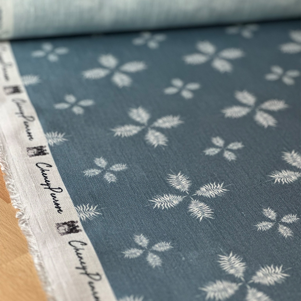Starlit Fronds in Dusk Blue