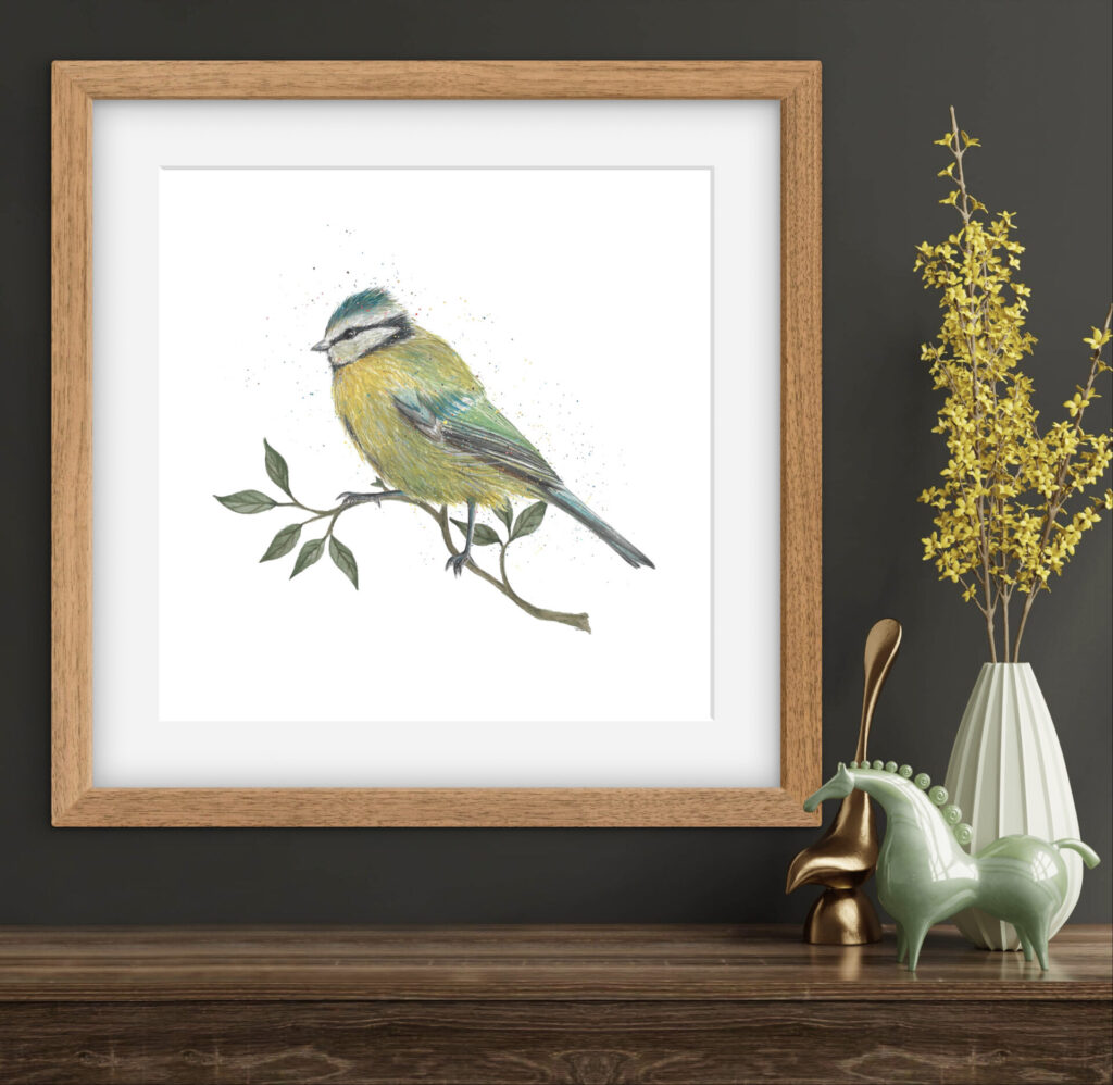 Blue Tit Art Print