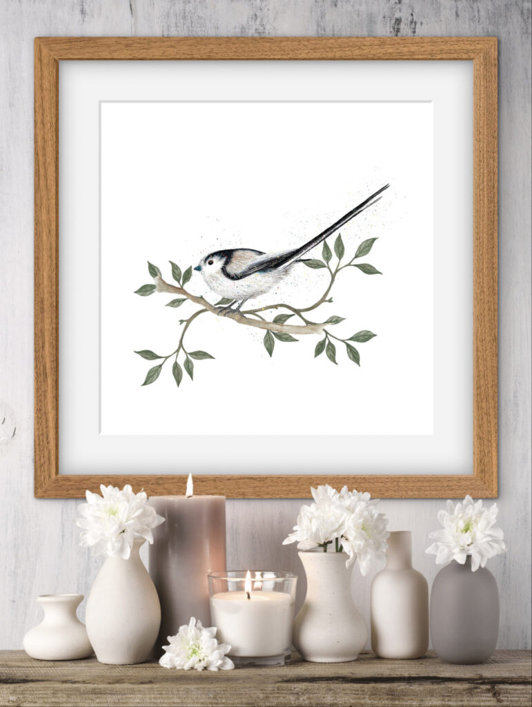 Long Tailed Tit Art Print