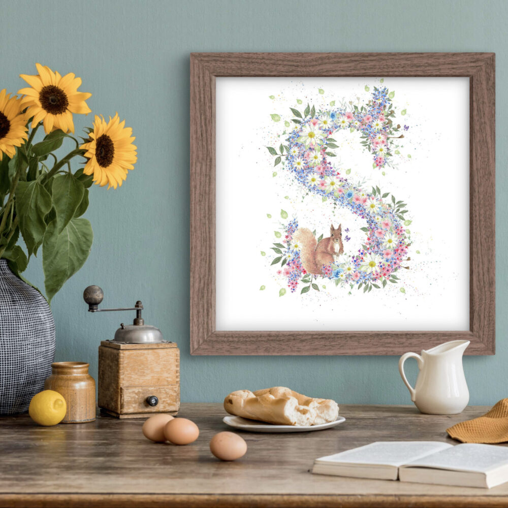 Decorative Letter S Art Print