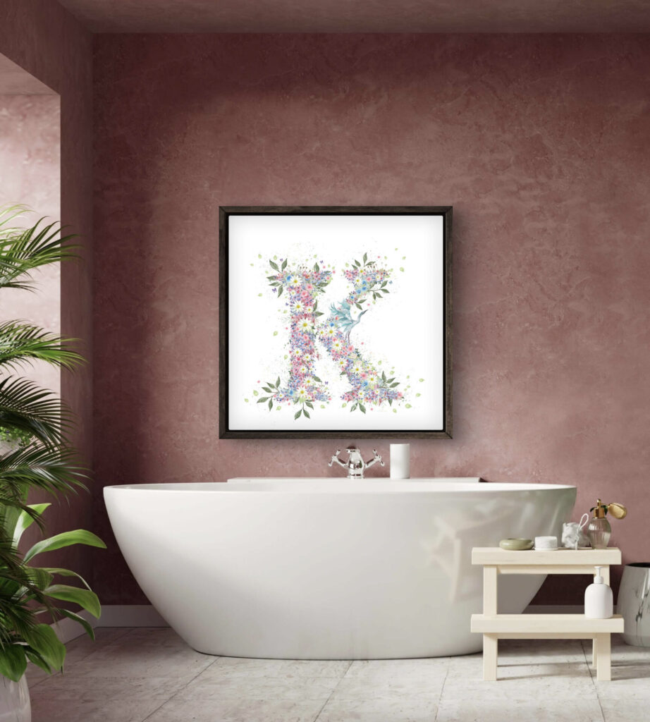 Decorative Letter K Art Print