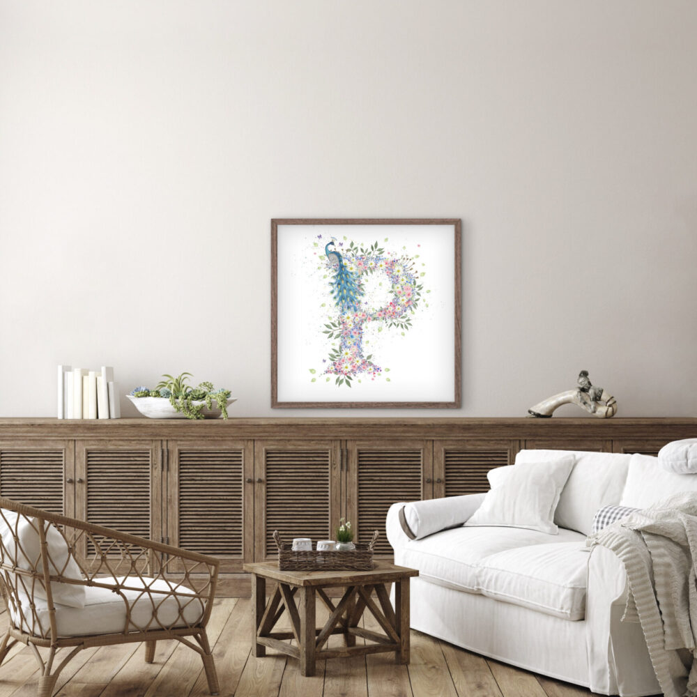 Decorative Letter P Art Print
