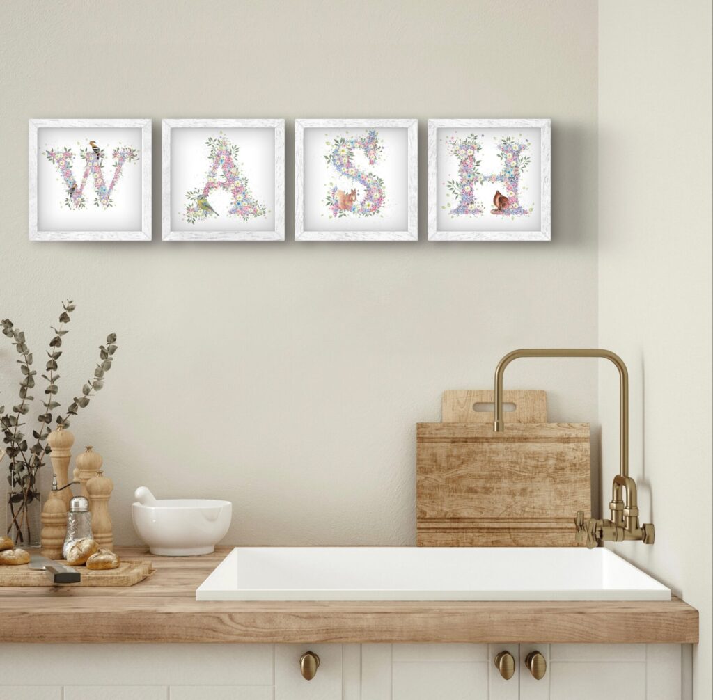 Decorative Letter H Art Print