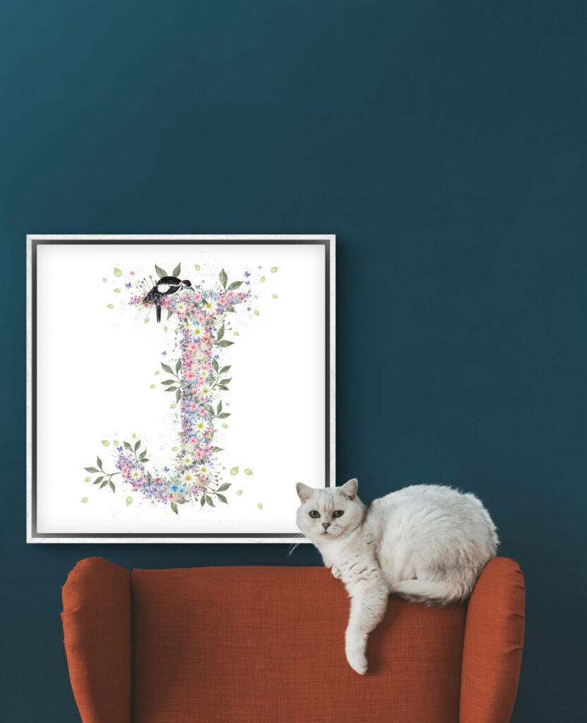 Decorative Letter J Art Print