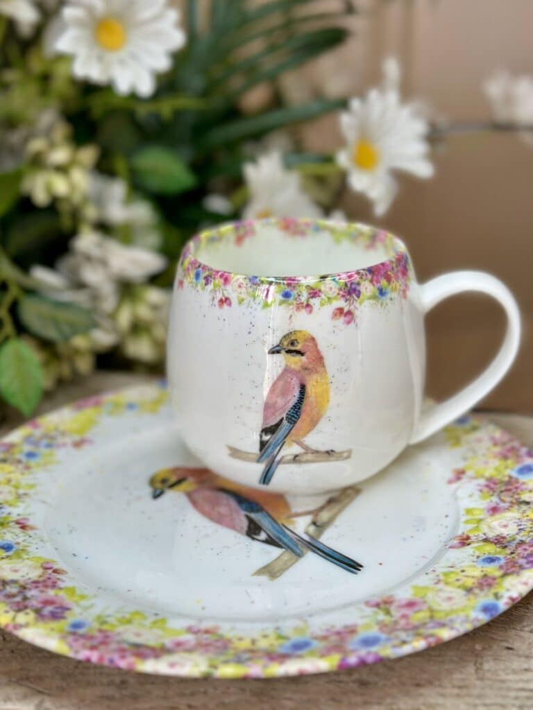 Wild Summer Hug Mug & Plate Bundle in Jay
