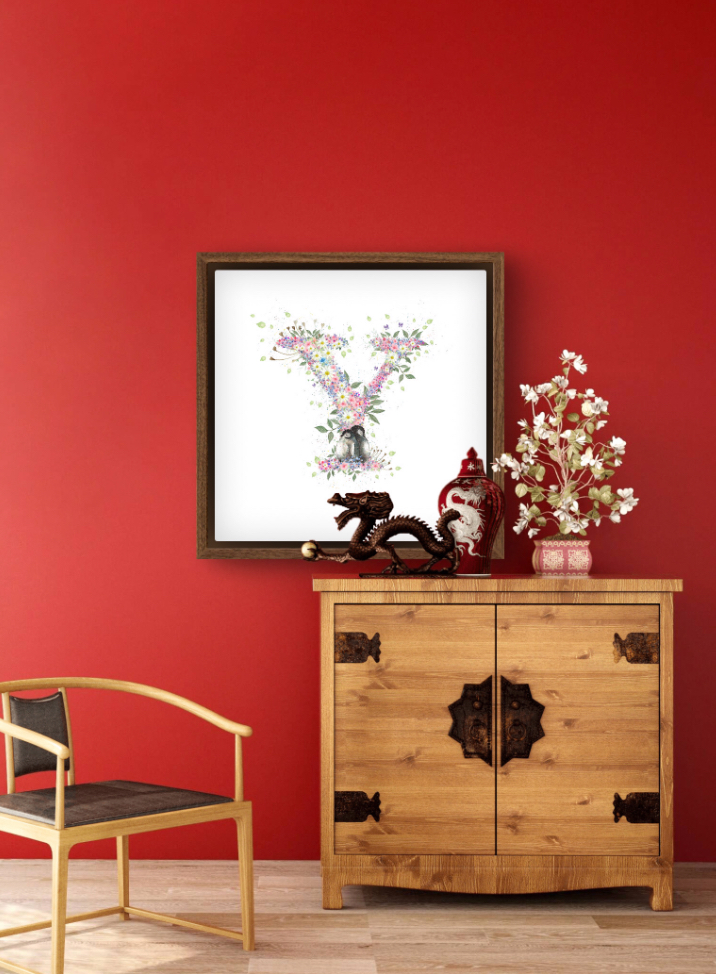 Decorative Letter Y Art Print