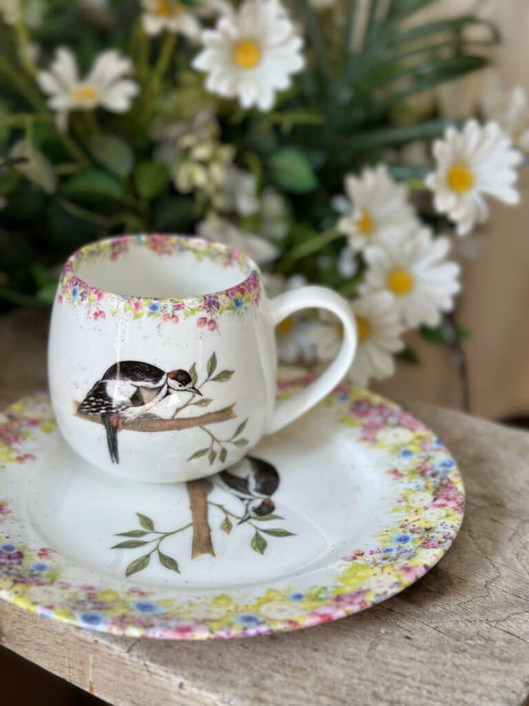 Wild Summer Hug Mug & Plate Bundle in Woodpecker